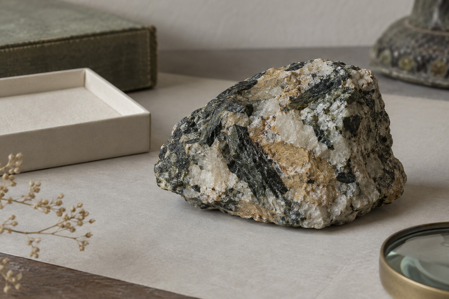 Early mineral specimen representing the Japanese discovery of Sugilite
