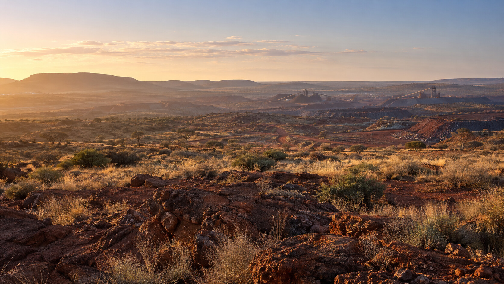 Kalahari landscape representing the South African region associated with Sugilite