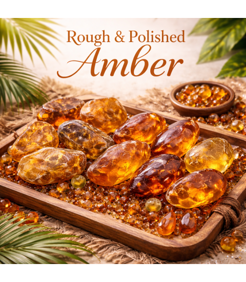 Amber Rough Polished