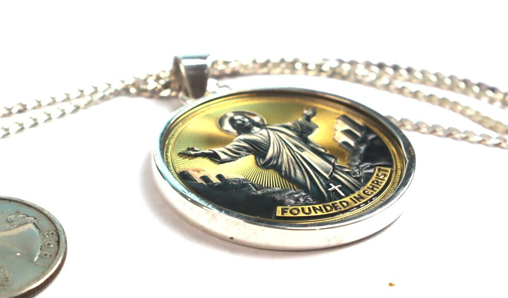 Christ Pendant with Italian Silver Chain – A Symbol of Faith and Elegance 18.5"