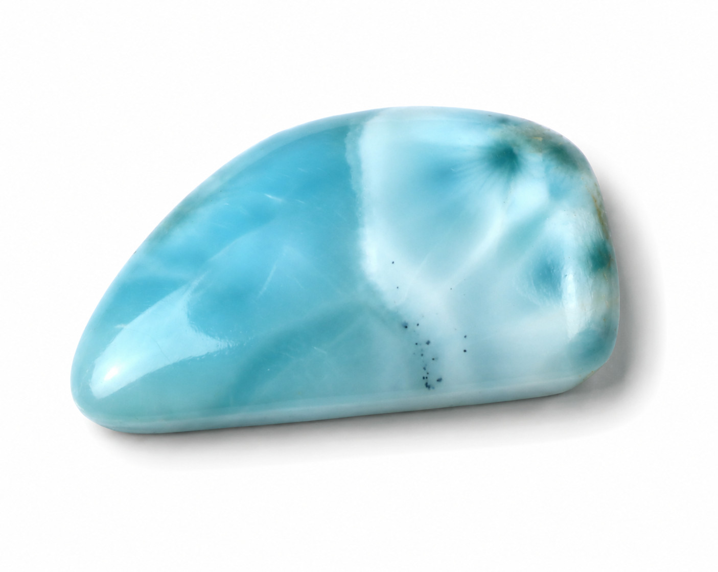 Charming Design Natural Ocean Blue Larimar Cabochon 30mm