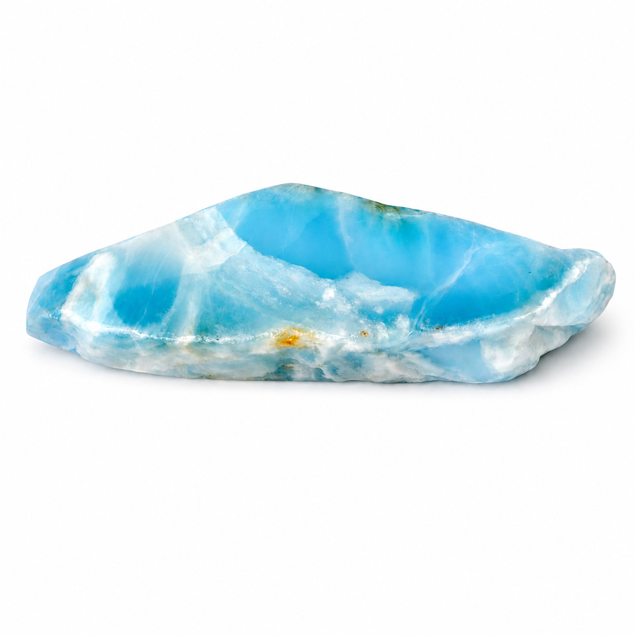 Impressive Natural Sky Blue Larimar Slab Slice Specimen 56mm 16.6g