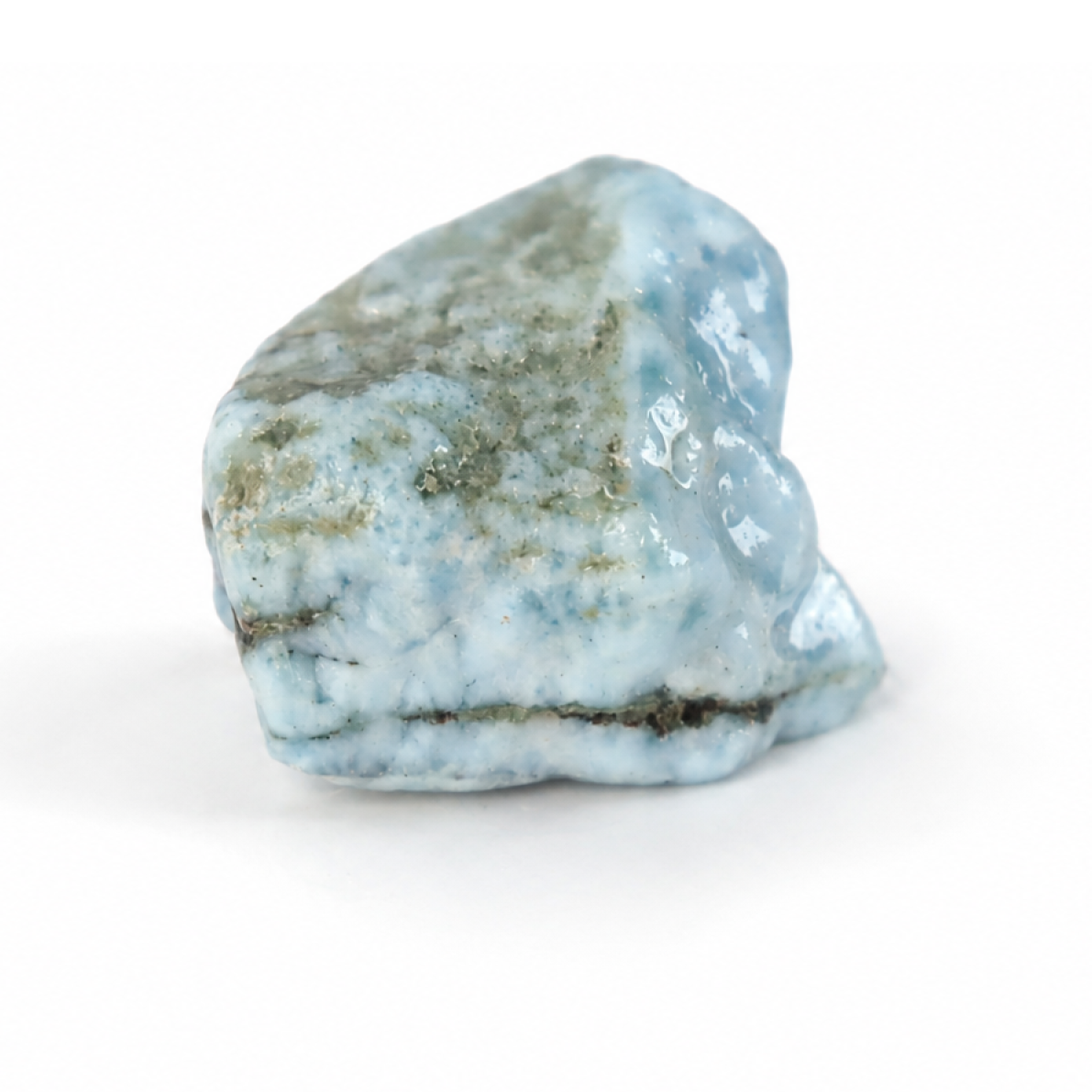 light blue Natural Dominican Larimar chunk Rough Specimen 30 mm