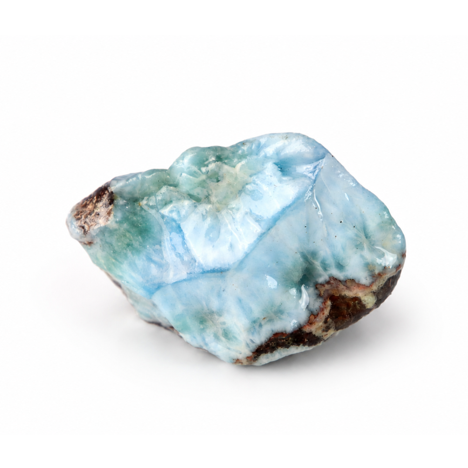 ocean blue Natural Dominican Larimar chunk Rough Specimen 47 mm