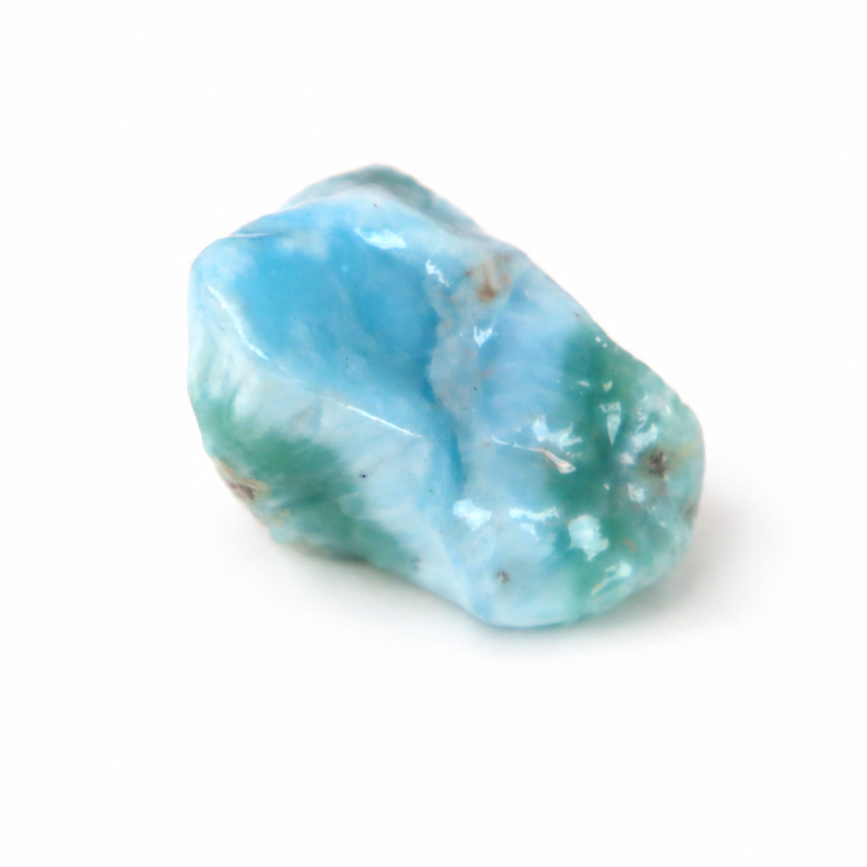 ocean blue Natural Dominican Larimar chunk Rough Specimen 40 mm