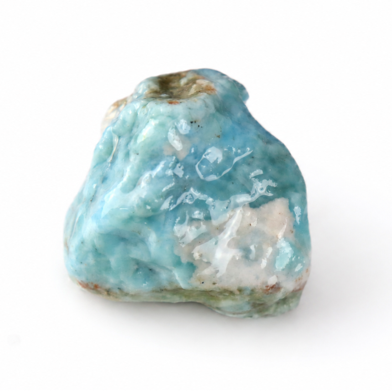 sky blue Natural Dominican Larimar chunk Rough Specimen 37 mm