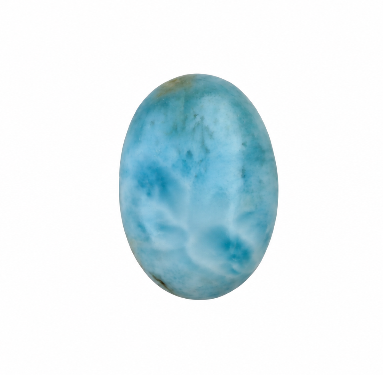 sky blue Natural Dominican Larimar oval Polished Stone 23 mm
