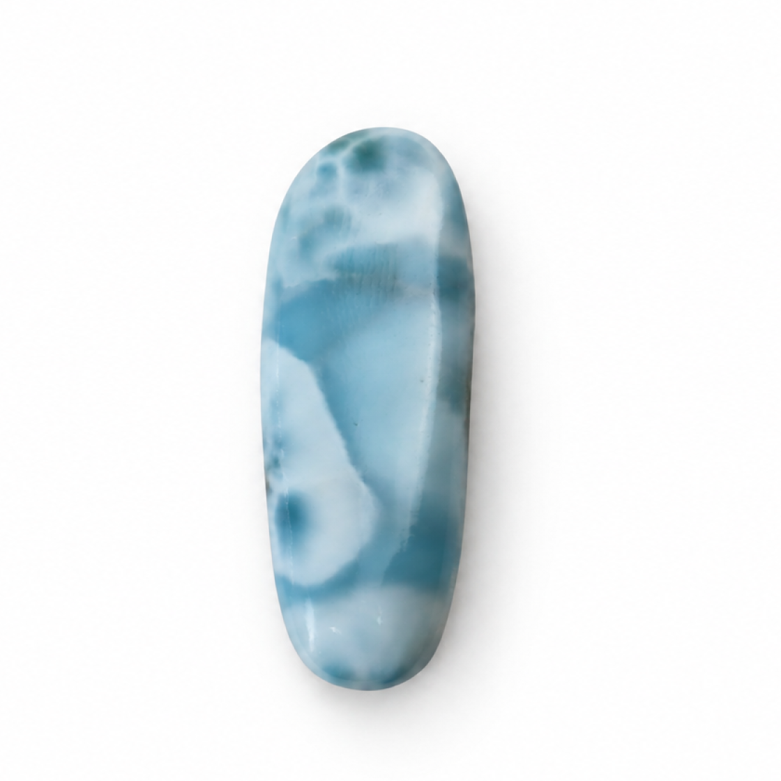 Genuine Sky Blue Larimar Oval No Metal Stones 35mm 0g