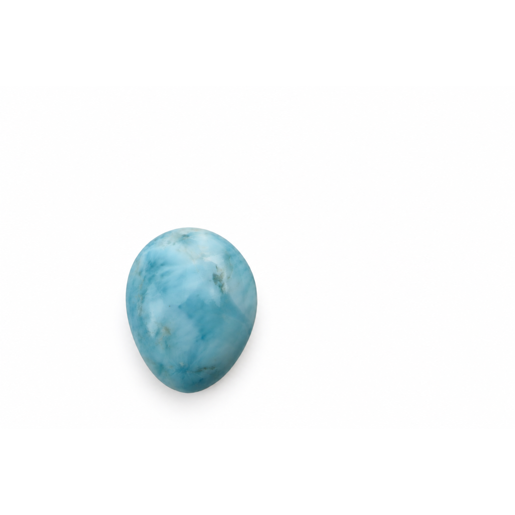 Genuine Sky Blue Larimar Oval No Metal Stones 24mm 0g