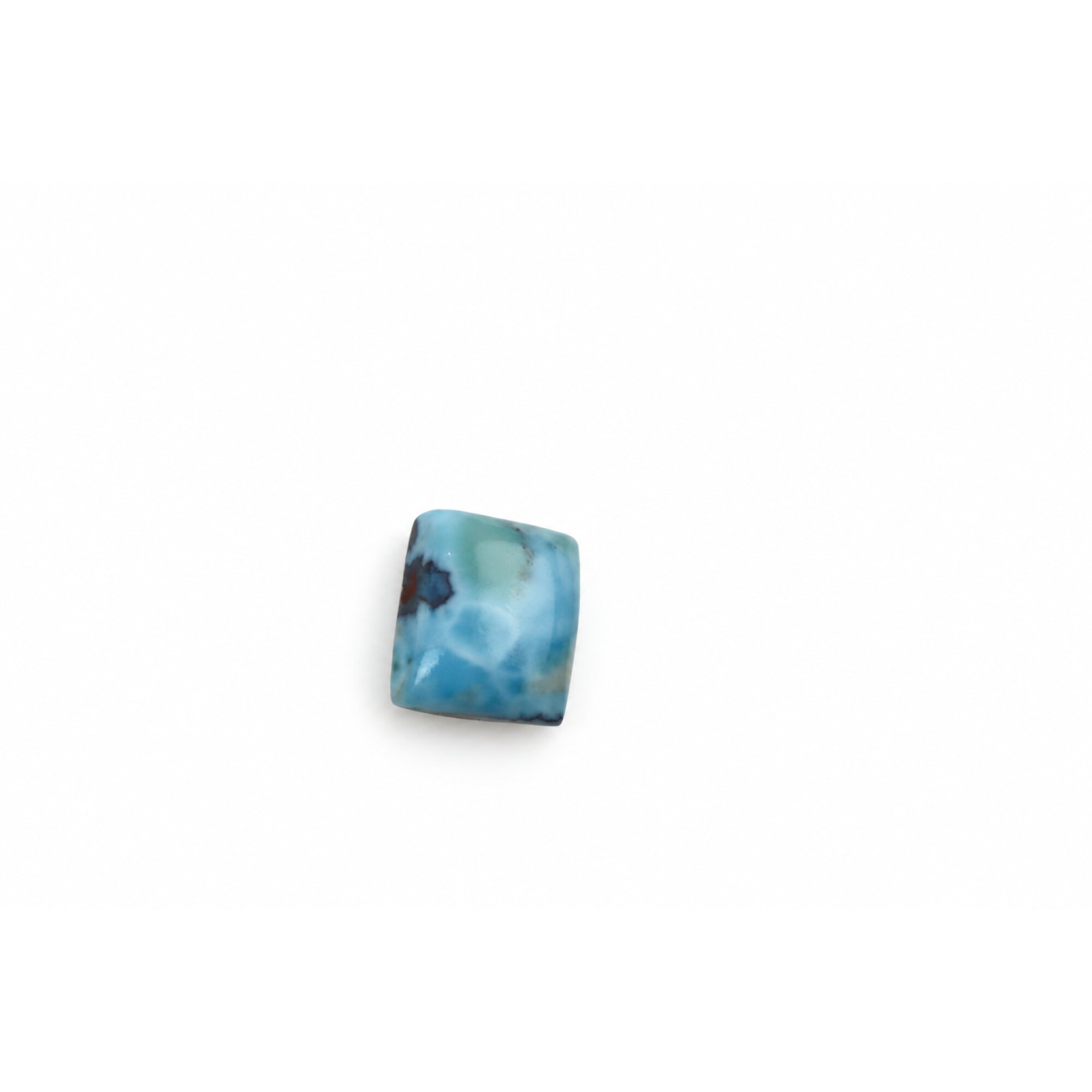 Genuine Sky Blue Larimar Square Stone 15mm – photo 2