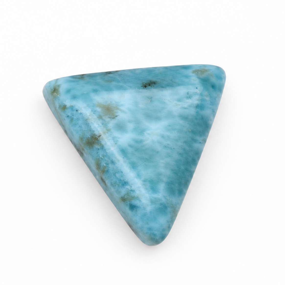 Genuine Handcrafted - Polished: Natural Dominican Larimar Cabochon 28mm