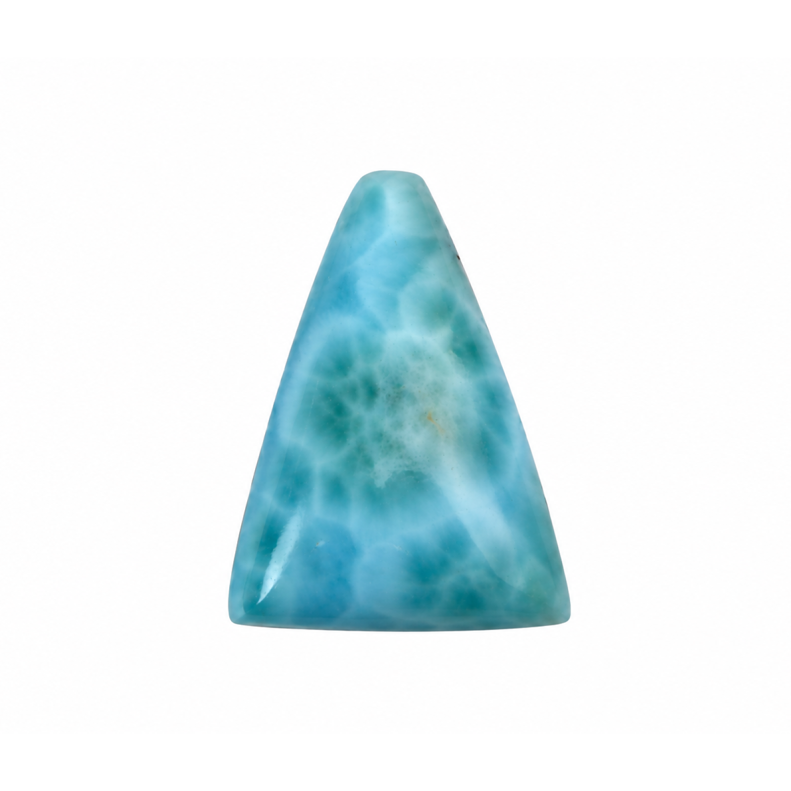 Genuine Handcrafted - Polished: Natural Dominican Larimar Cabochon 28mm