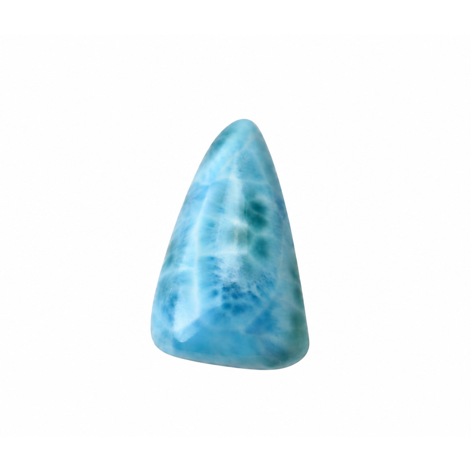 Genuine Handcrafted - Polished: Natural Dominican Larimar Cabochon 25mm