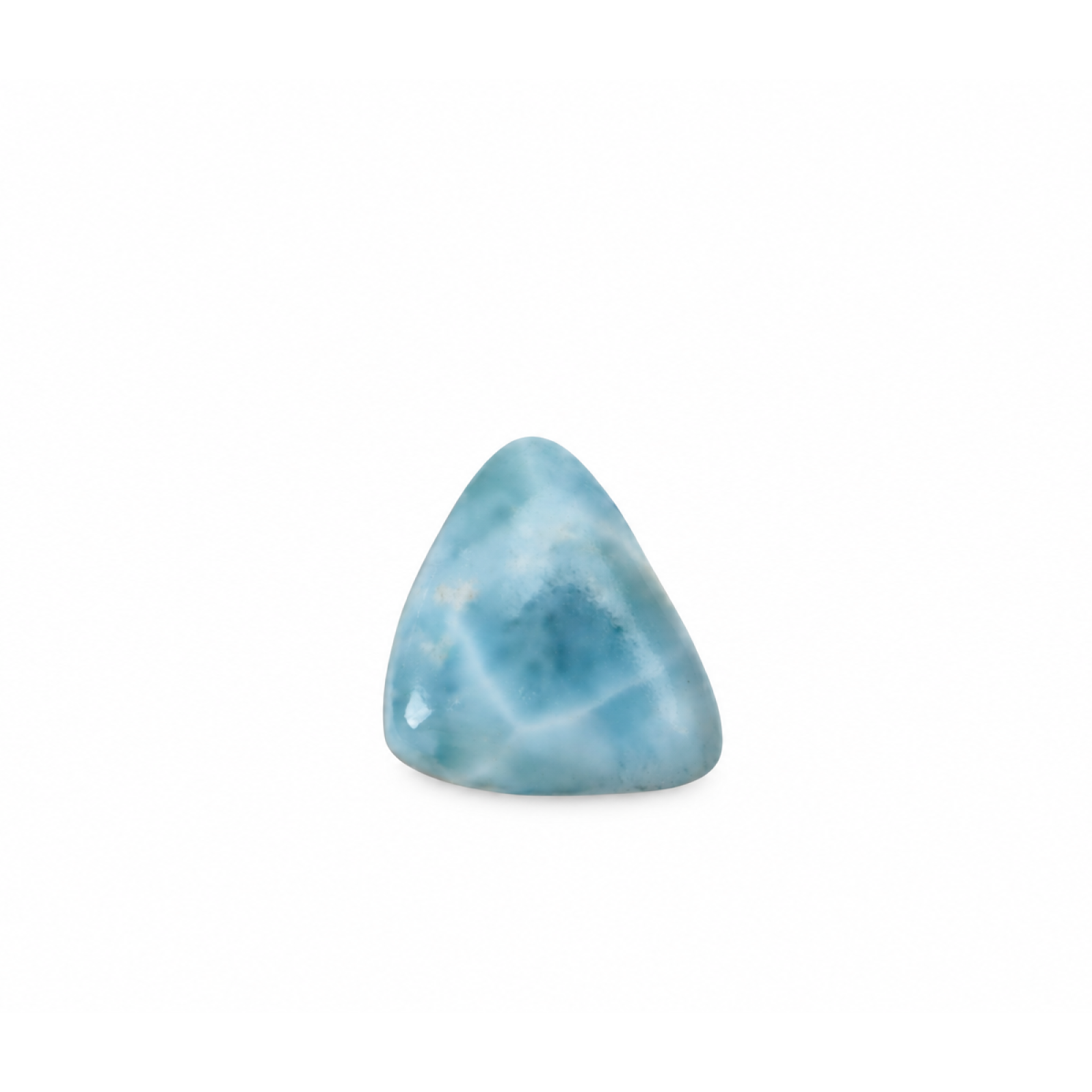Genuine Handcrafted - Polished: Natural Dominican Larimar Cabochon 20mm