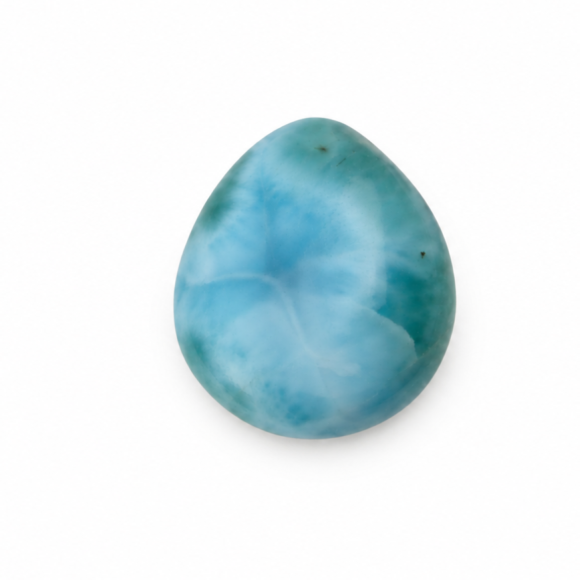 Handcrafted - green - blue - larimar - Polished - 24mm