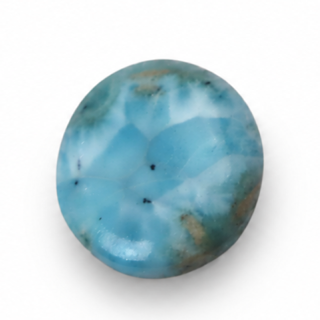 Genuine Handcrafted - ocean - blue - larimar - Polished - 18mm