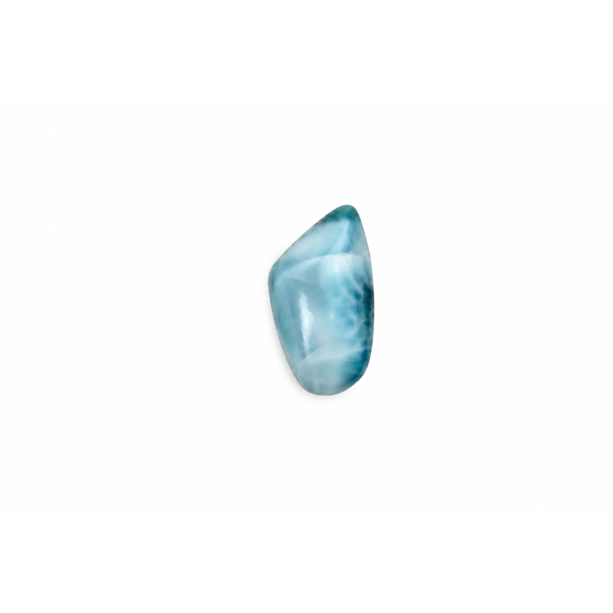 Artisan Made Polished: Natural Dominican Larimar Cabochon 27mm – photo 3
