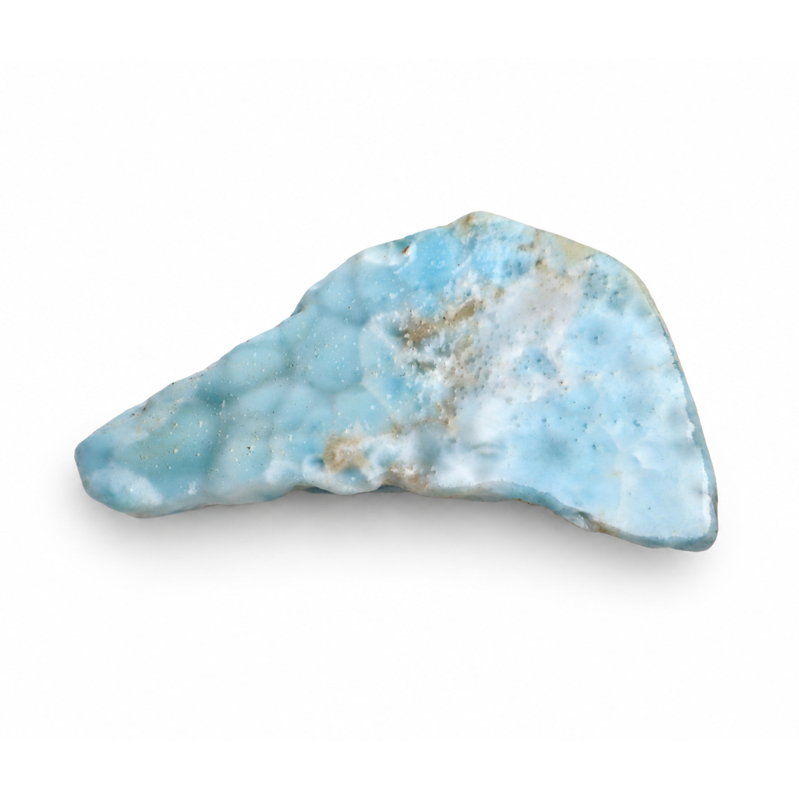 Untreated sky blue rough Dominican Larimar 76mm
