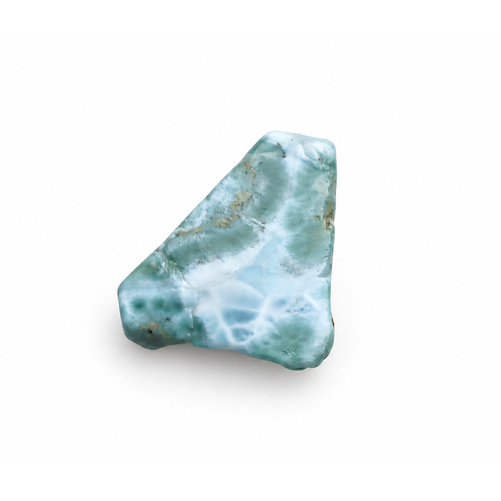 Pure natural ocean blue rough Dominican Larimar 39mm