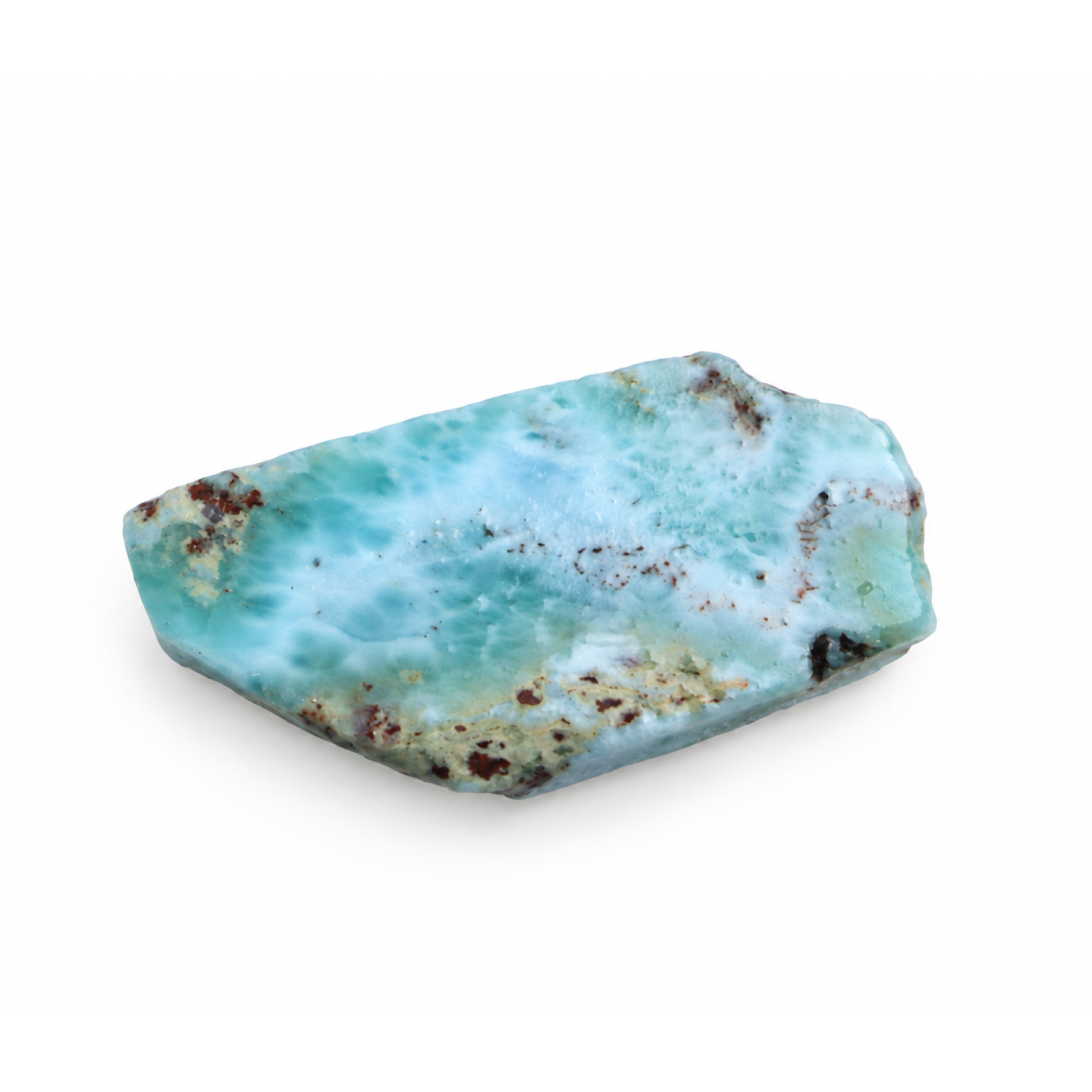 Untreated ocean blue rough Dominican Larimar 51mm