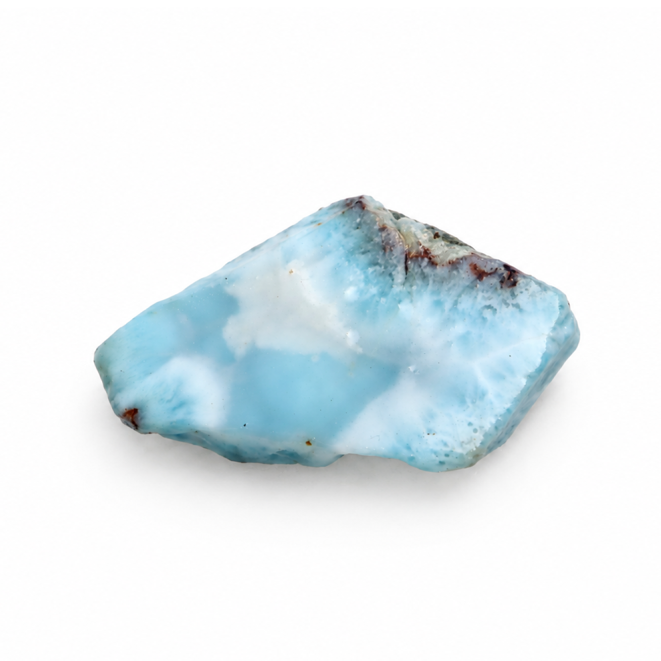 Pure natural sky blue rough Dominican Larimar 53mm
