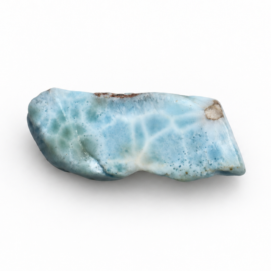 Nature created sky blue rough Dominican Larimar 50mm