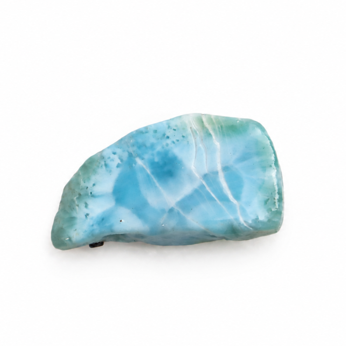 Naturally beautiful sky blue rough Dominican Larimar 43mm