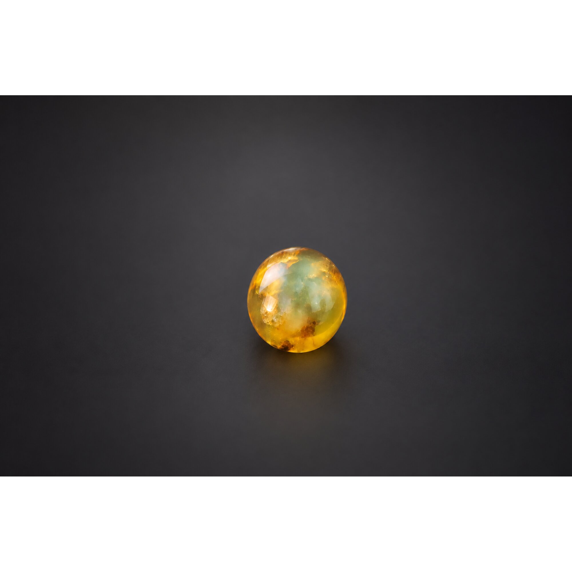 Natural orange blue Dominican amber sphere/ball 19.3mm – photo 6