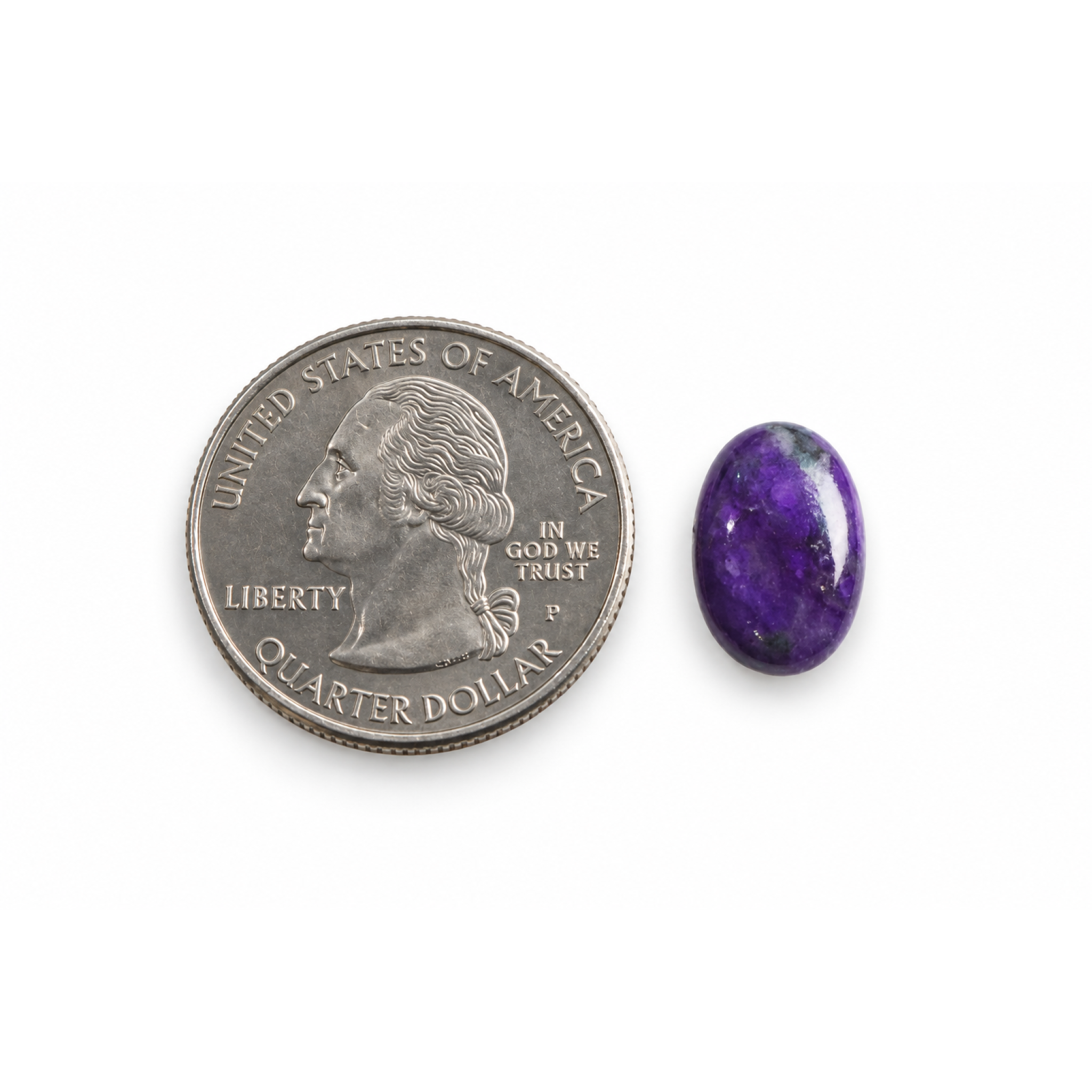 Authentic purple sugilite cabochon 14mm