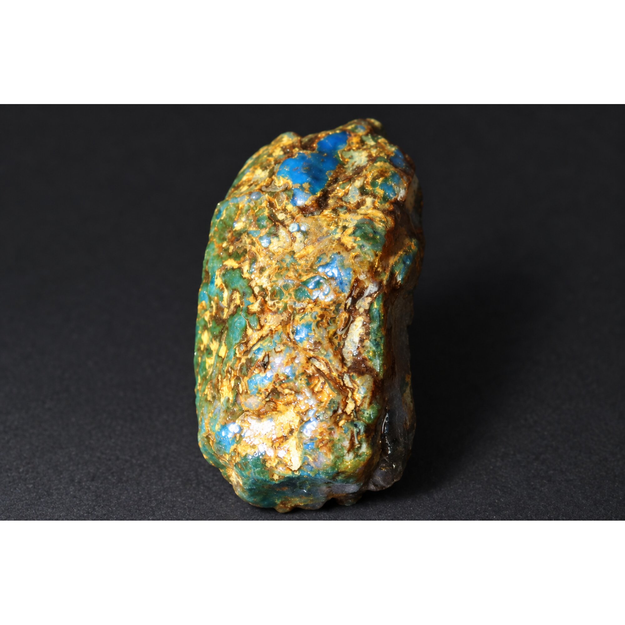 Genuine green blue rough specimen Dominican amber 50mm – photo 6