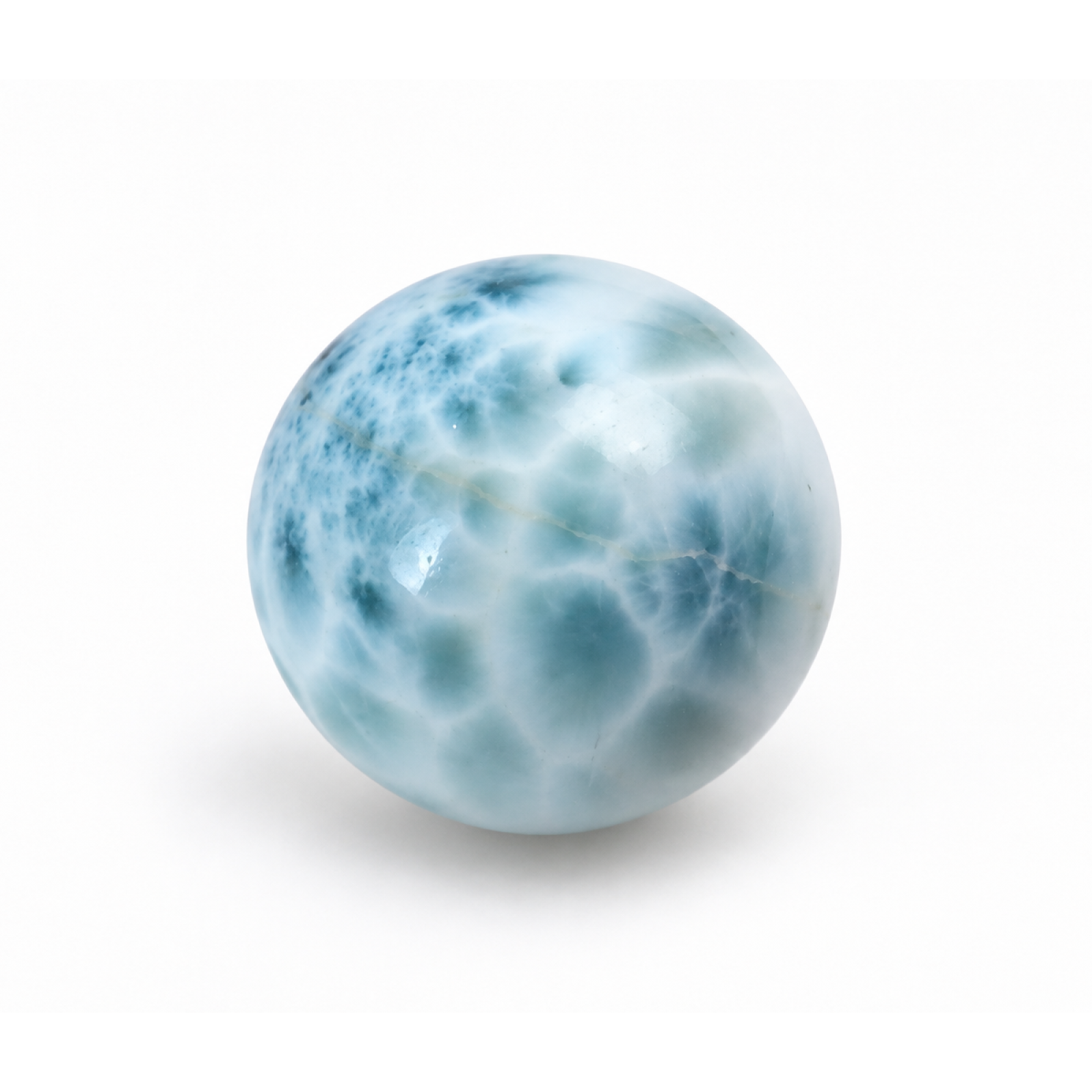 Authentic sky blue Dominican Larimar bead 19.3mm