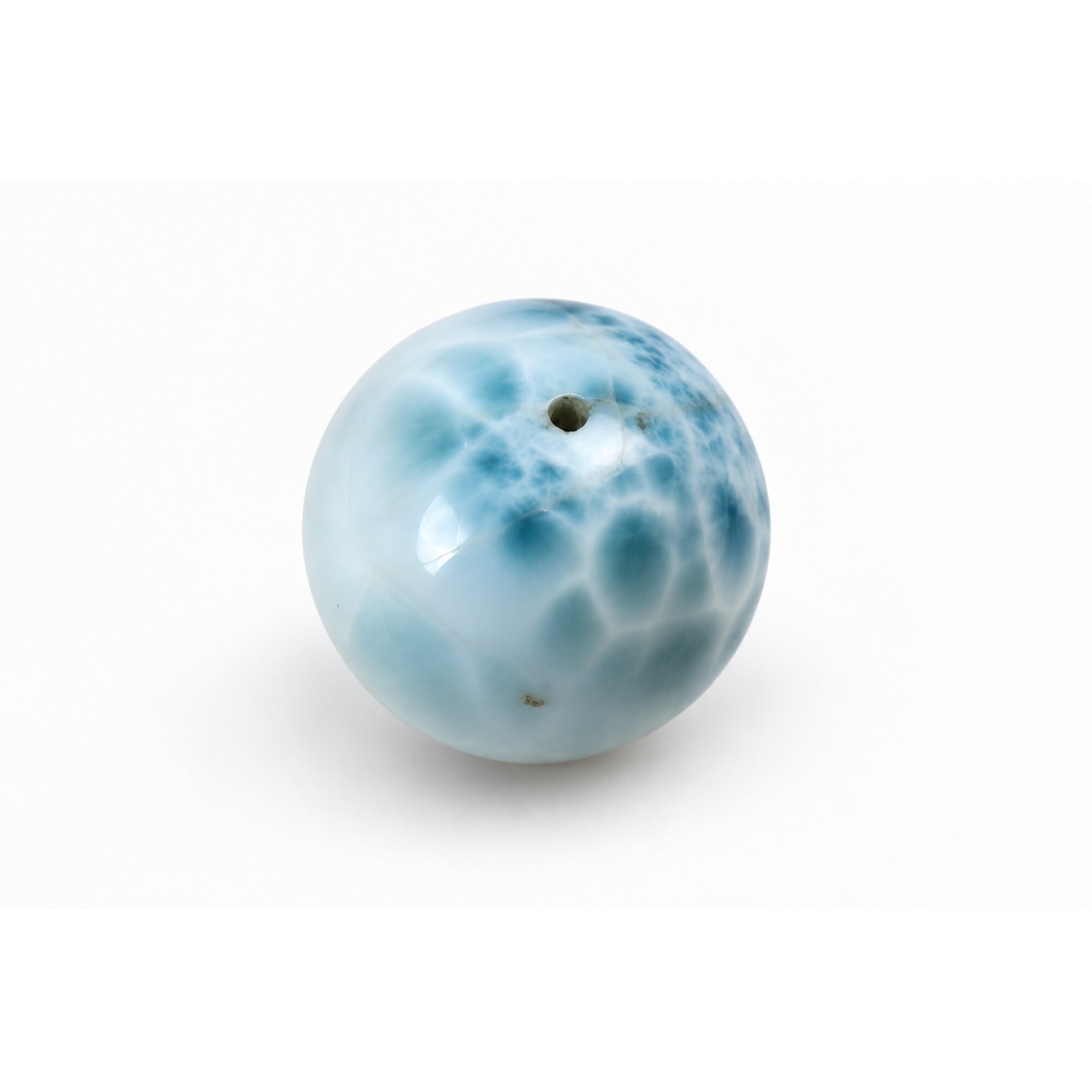 Authentic sky blue Dominican Larimar bead 19.3mm – photo 2