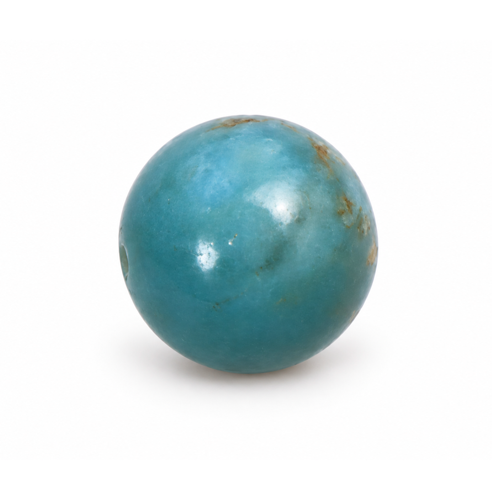 Real deep blue Dominican Larimar bead 14.6mm