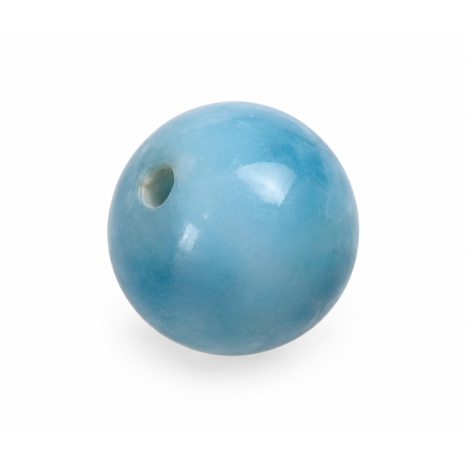 Original deep blue Dominican Larimar bead 7.5mm