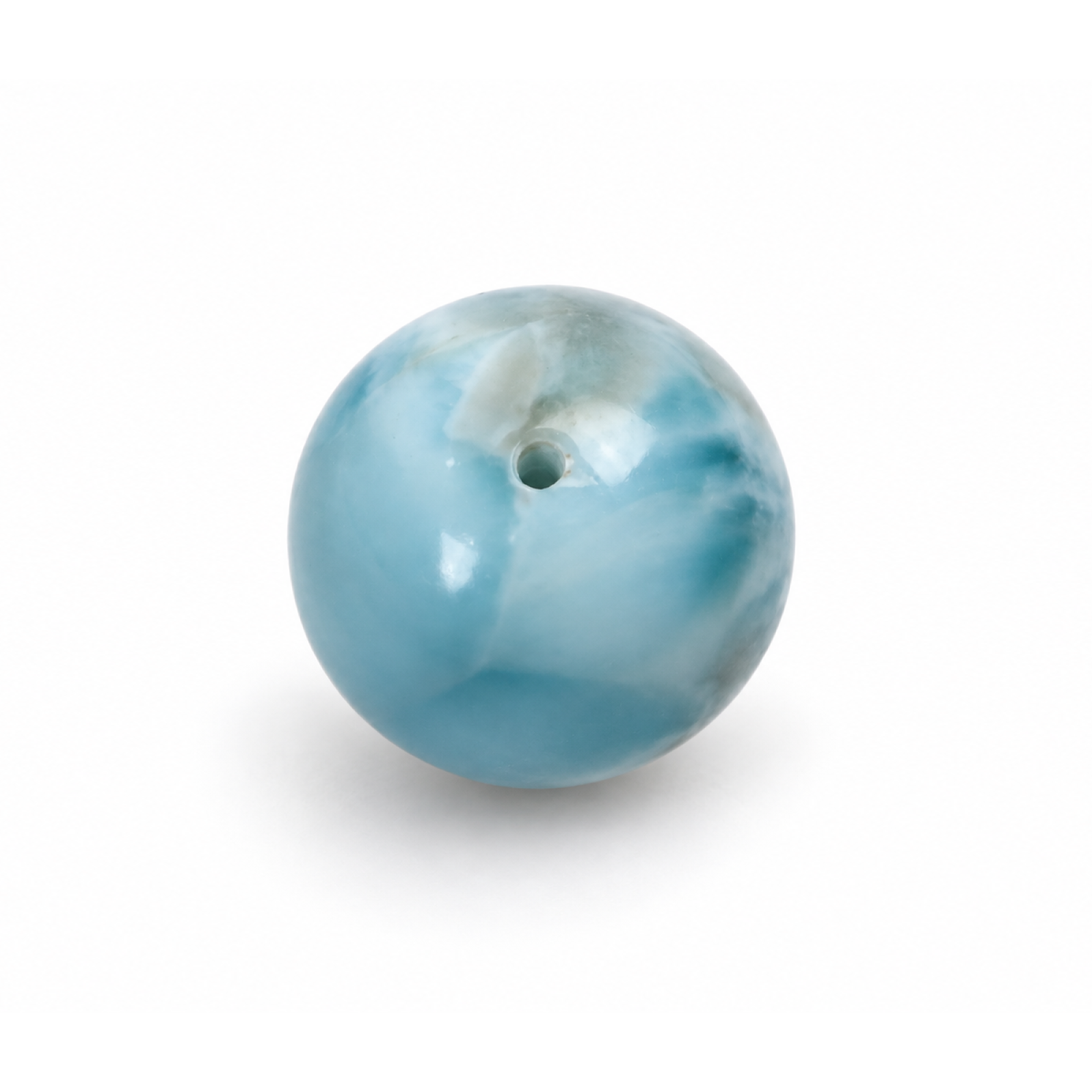 Authentic sky blue Dominican Larimar bead 15.6mm