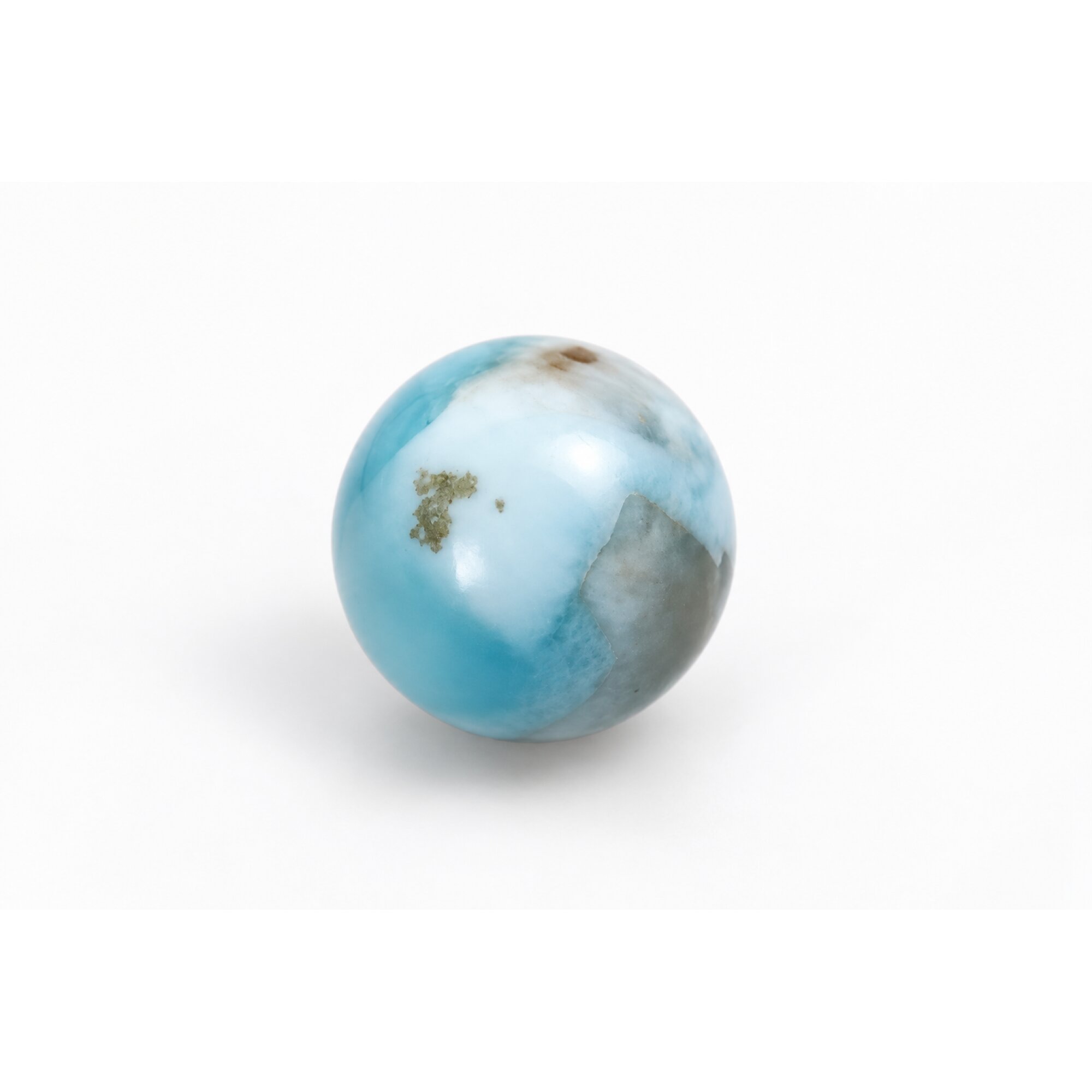Authentic sky blue Dominican Larimar bead 15.6mm – photo 2