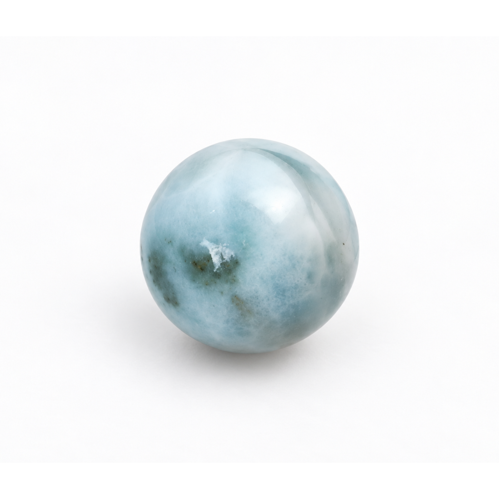 Authentic light blue Dominican Larimar bead 17.4mm