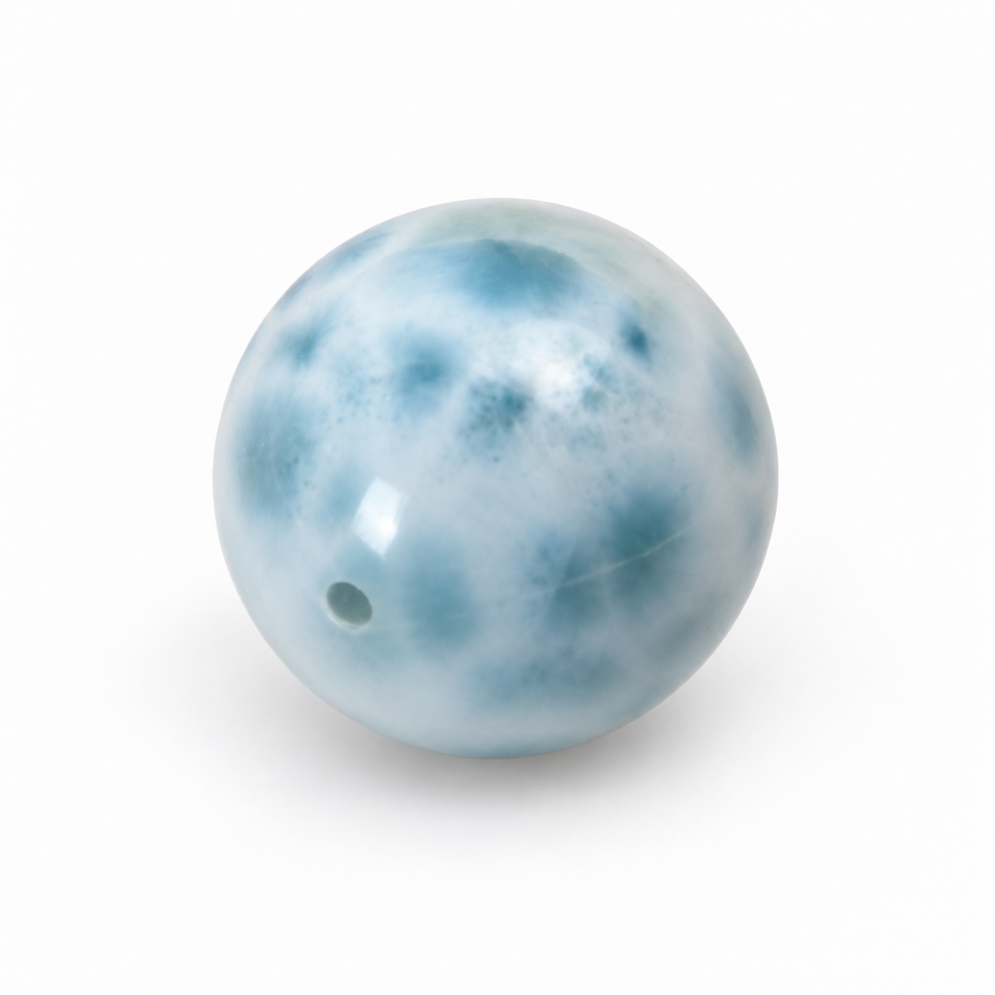 Authentic sky blue Dominican Larimar bead 15.6mm