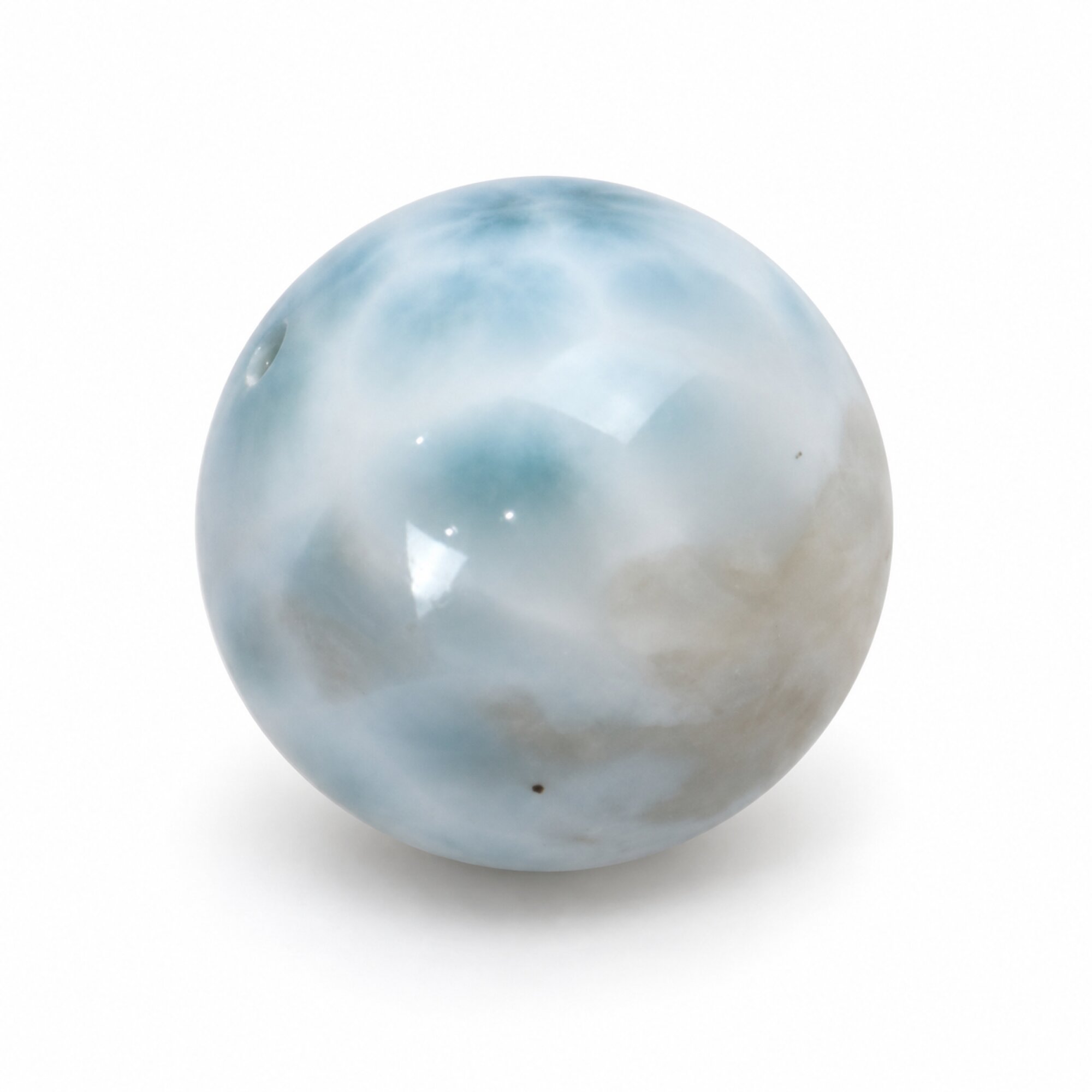 Authentic sky blue Dominican Larimar bead 15.6mm – photo 2