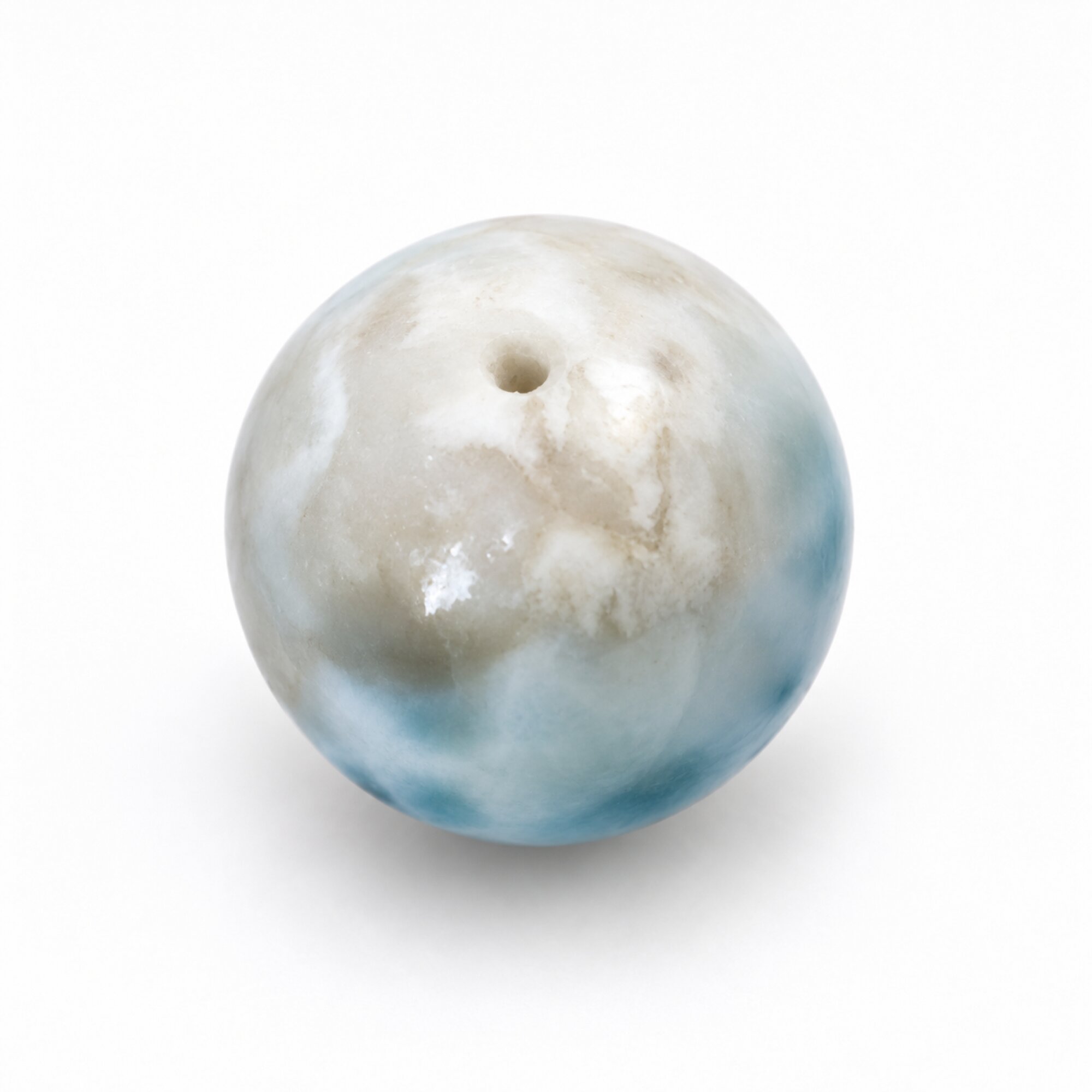 Authentic sky blue Dominican Larimar bead 15.6mm – photo 4