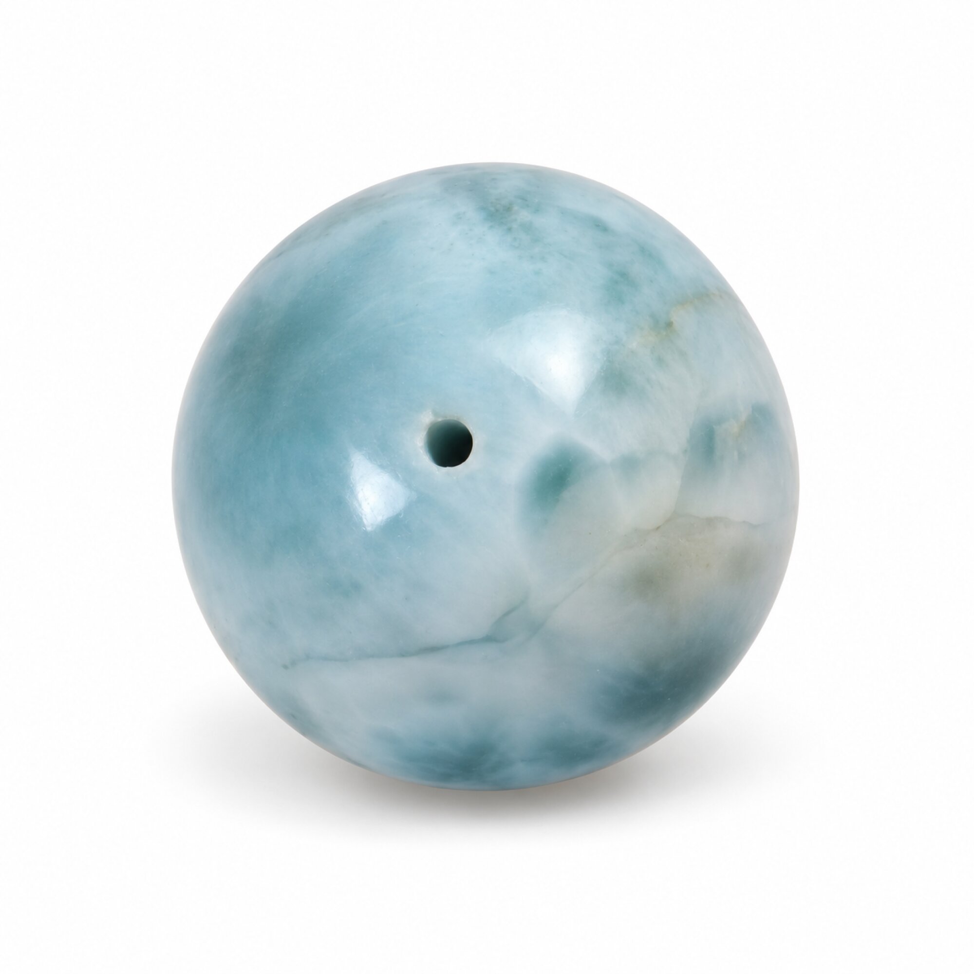 Authentic light blue Dominican Larimar bead 18.6mm – photo 3