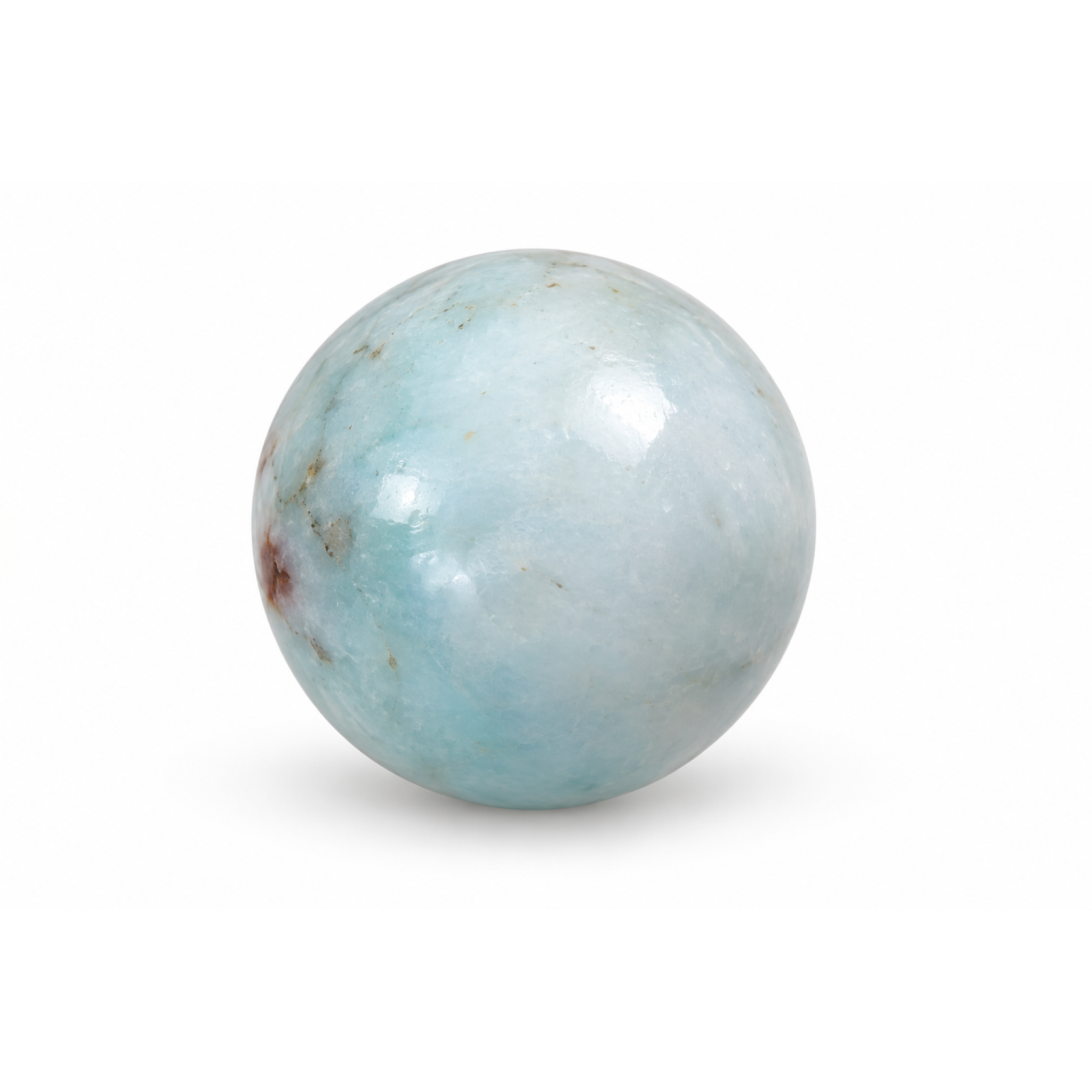 Authentic light blue Dominican Larimar bead 10.5mm