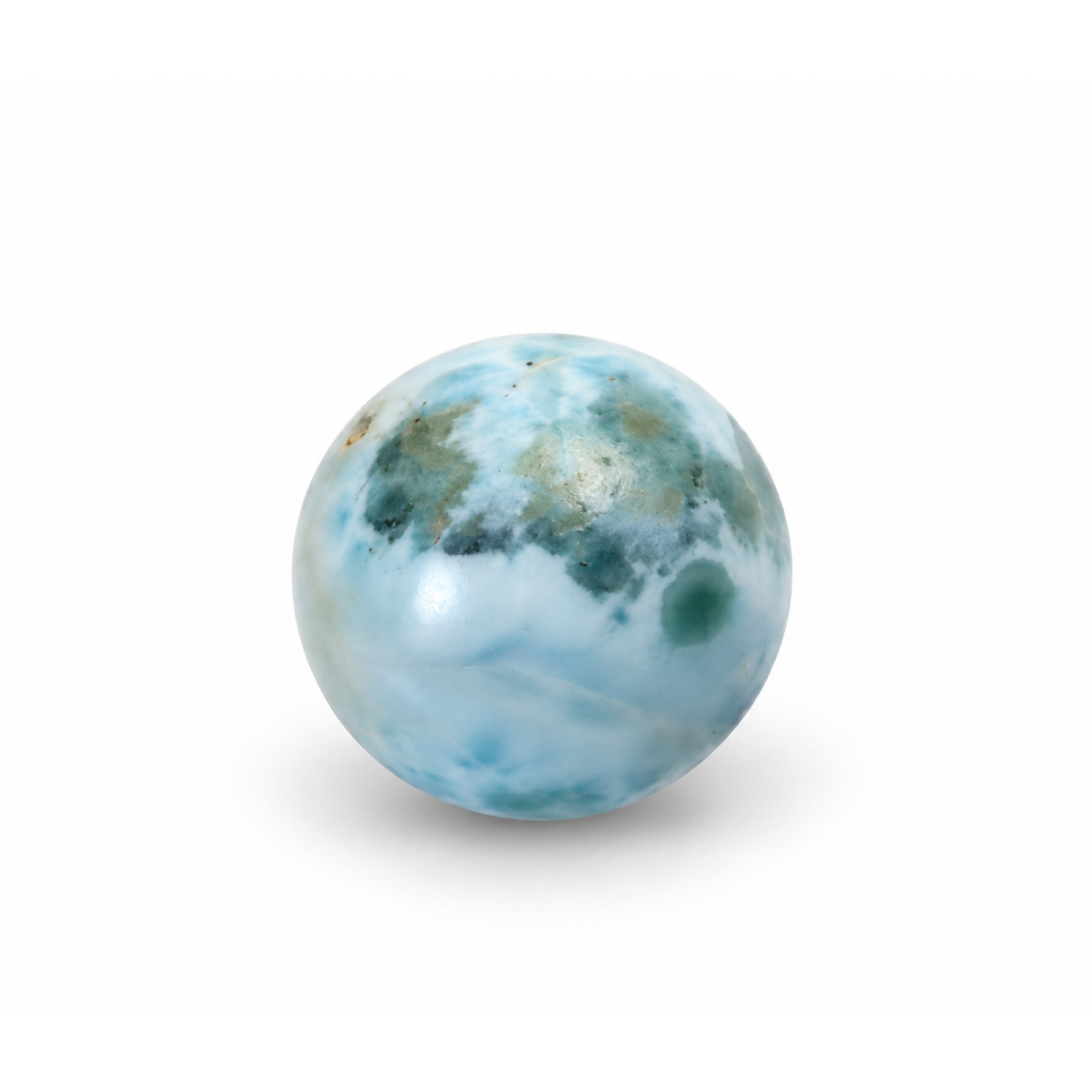 Authentic light blue Dominican Larimar bead 16.5mm