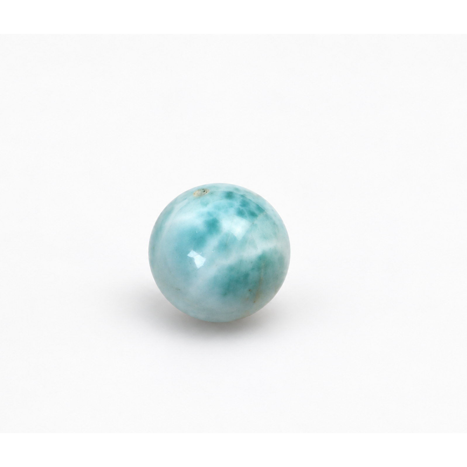 Authentic sky blue Dominican Larimar bead 16.6mm