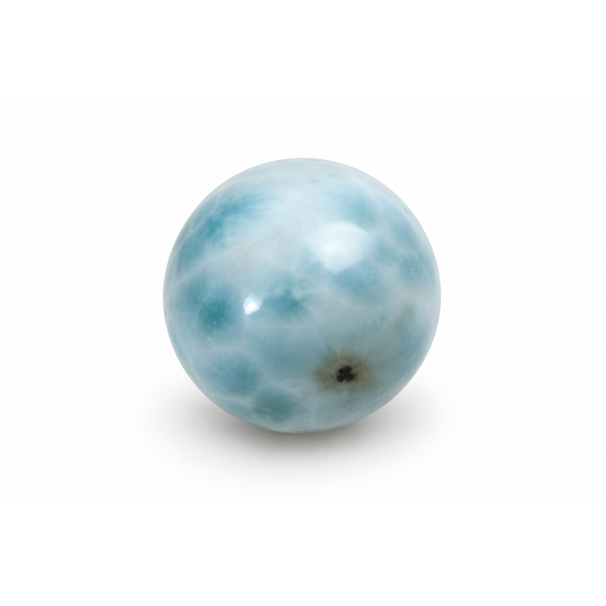 Genuine sky blue Dominican Larimar bead 9.1mm
