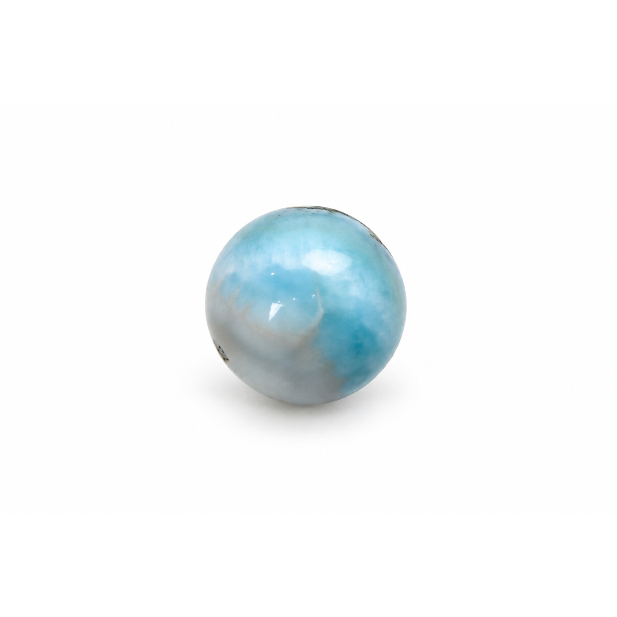 Genuine sky blue Dominican Larimar bead 16.4mm