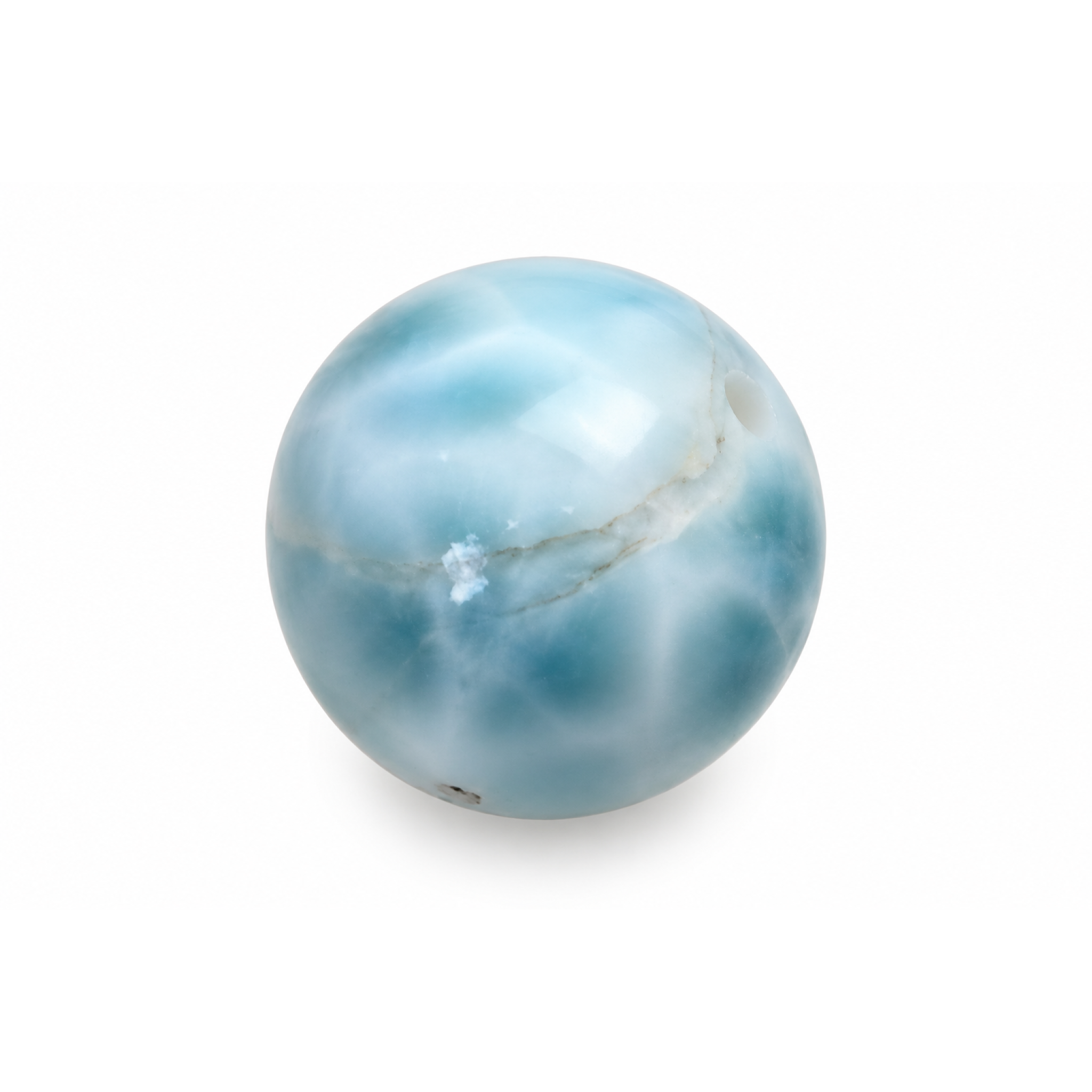 Genuine sky blue Dominican Larimar bead 16.5mm