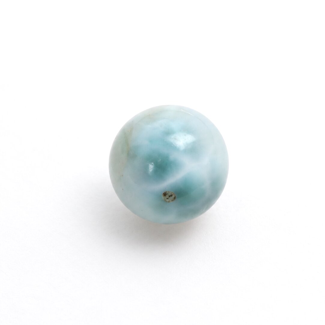 Genuine light blue Dominican Larimar bead 15mm