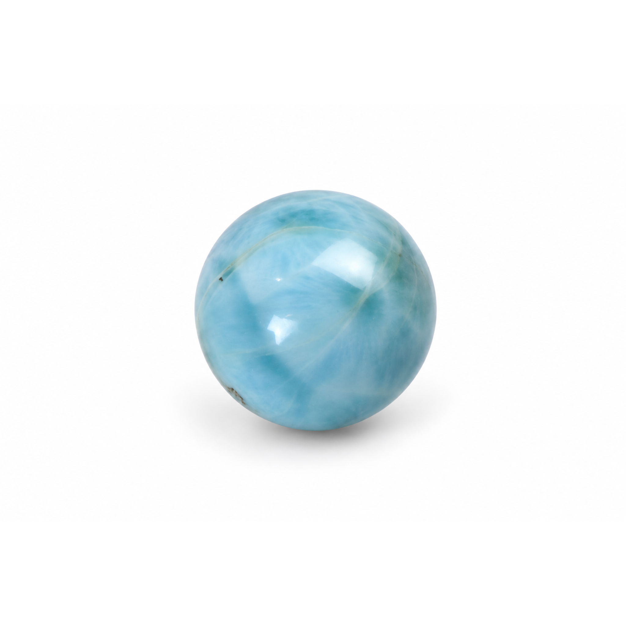 Genuine sky blue Dominican Larimar bead 14.6mm