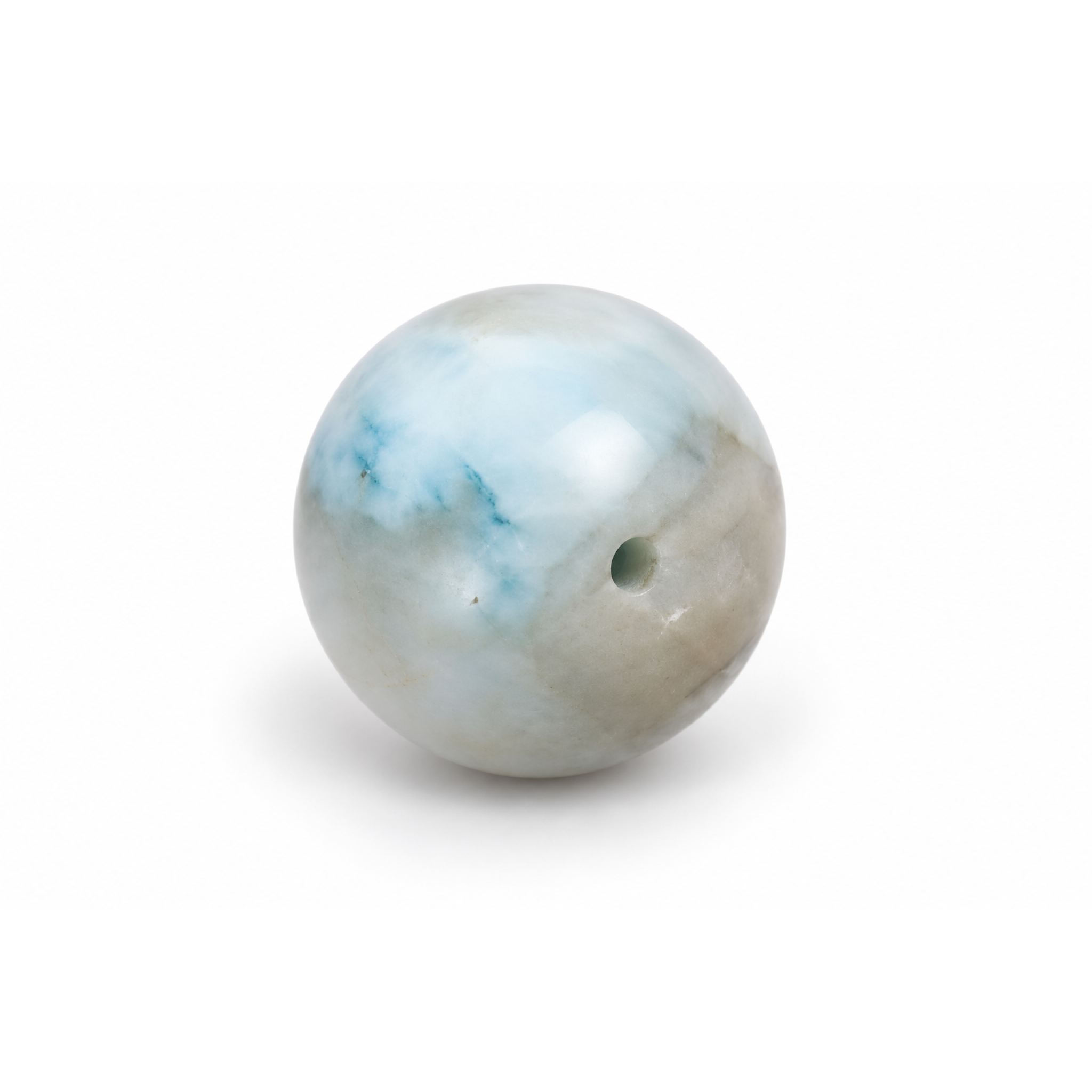 Genuine light blue Dominican Larimar bead 13.2mm